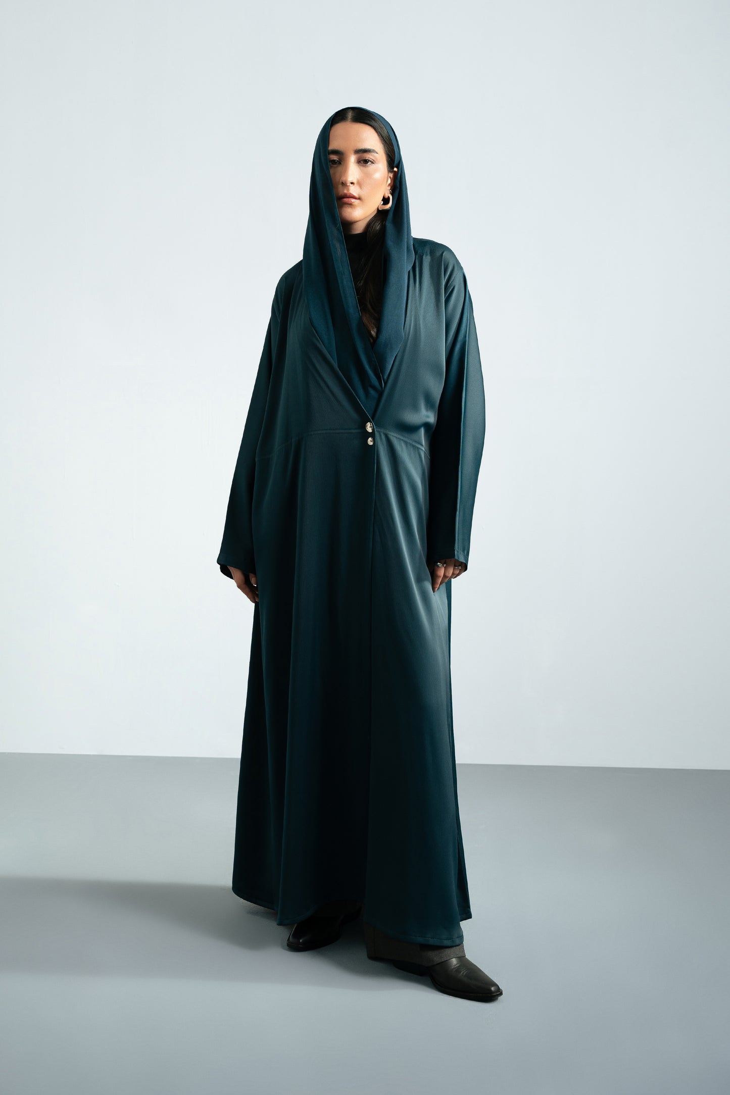 TEAL - ASYMMETRIC ABAYA