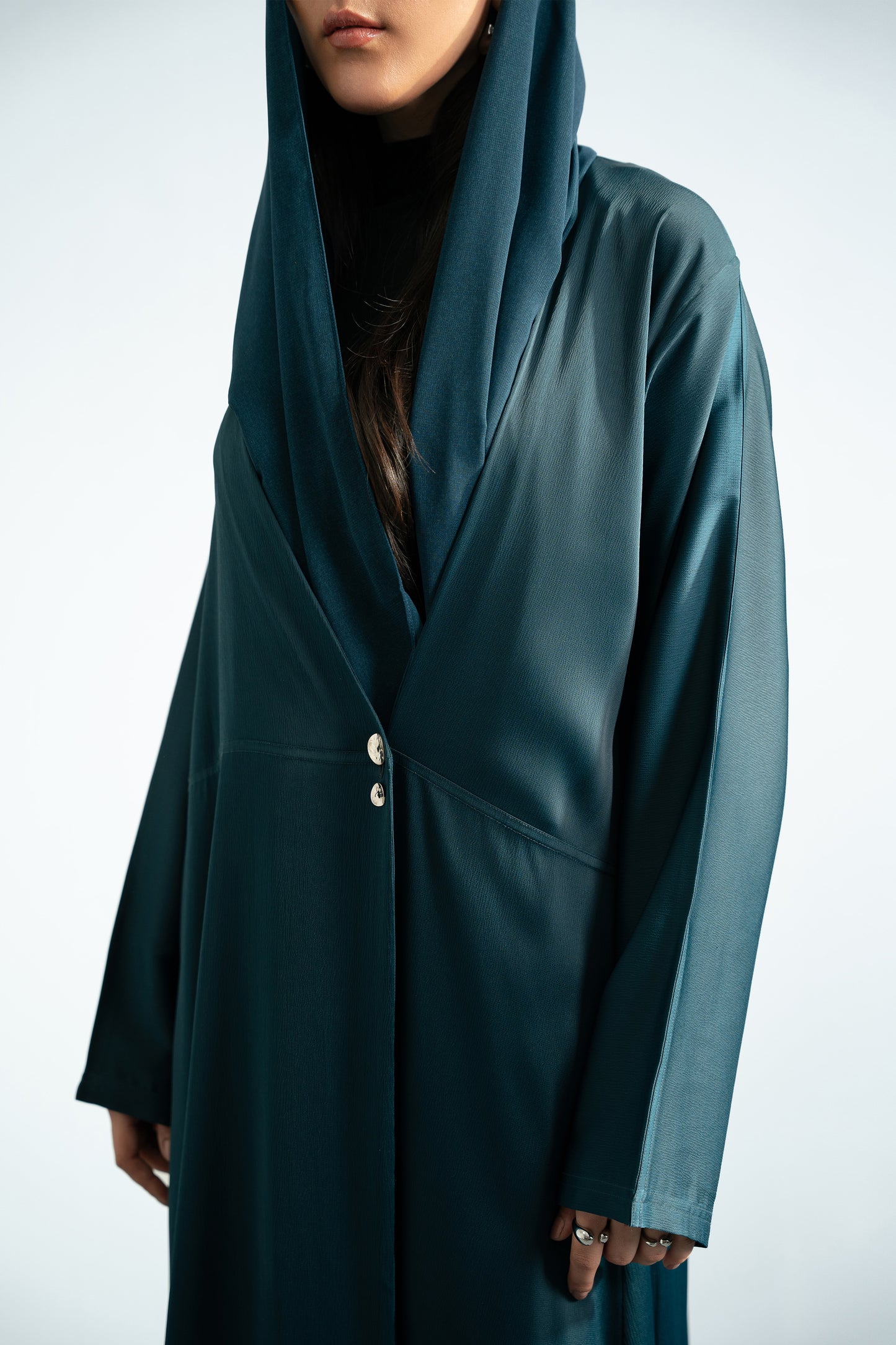 TEAL - ASYMMETRIC ABAYA