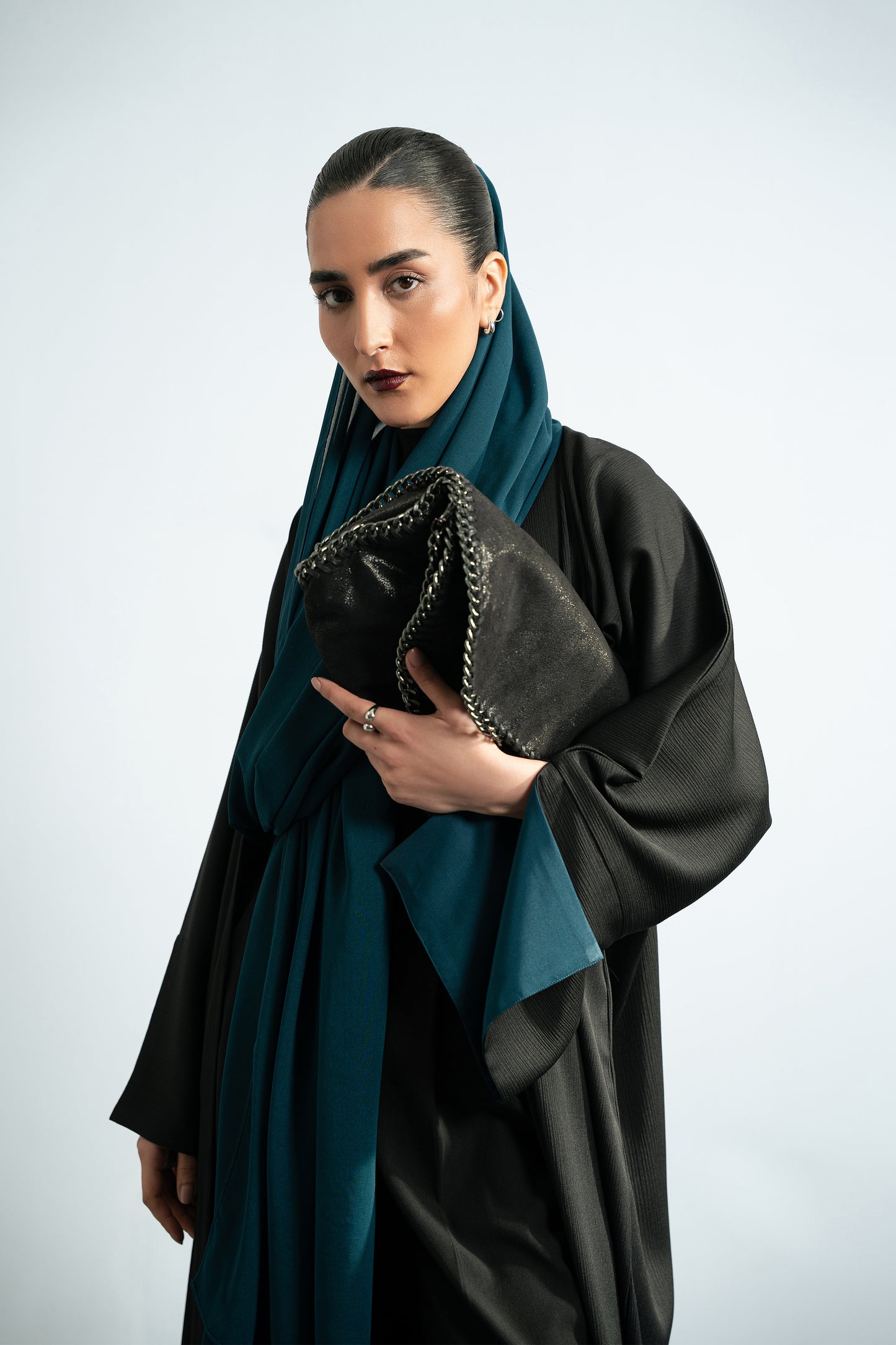 TWILIGHT BLACK - KIMONO ABAYA